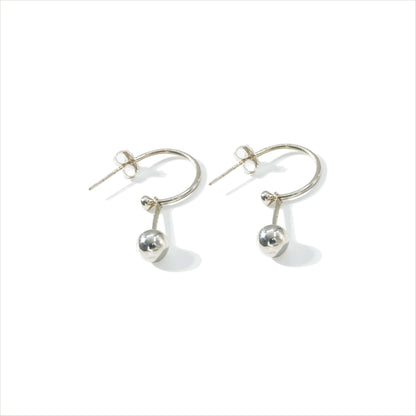 EARRING HOOP TUBE BALL  011-34594