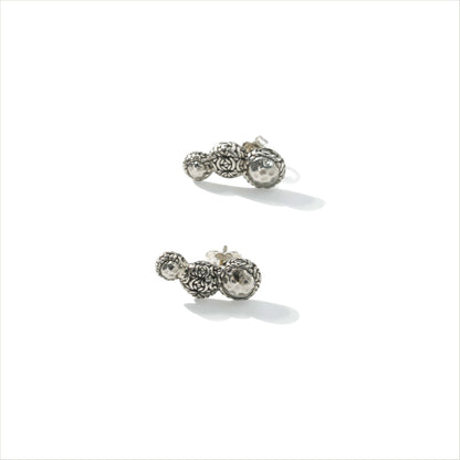 EARRING STUD PACOK BYZANTINE THREE ROUNDS