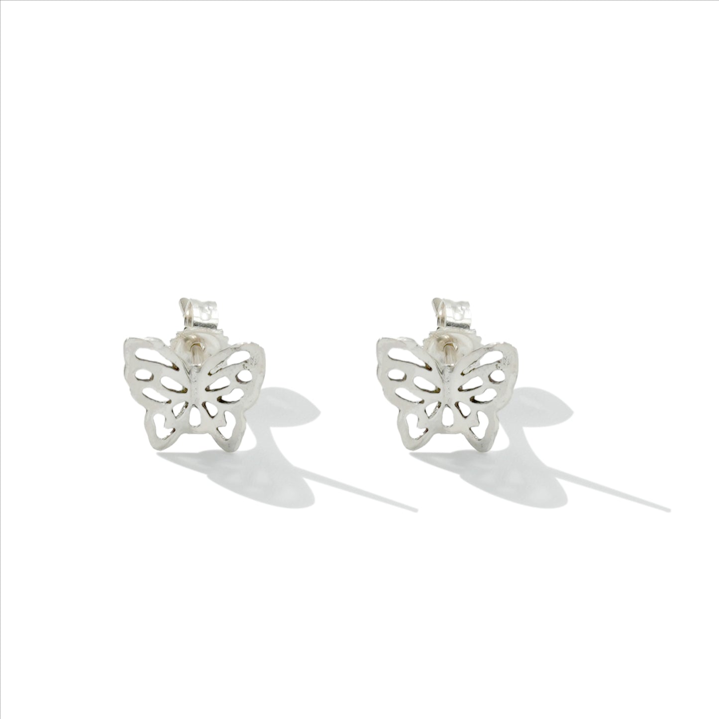 EARRING STUD TINY BUTTERFLY CUT OUT 011-30465