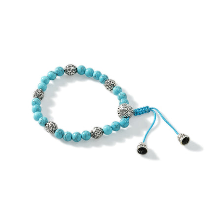 BRACELET SHAMBALA TIBETAN OM TURQUOISE