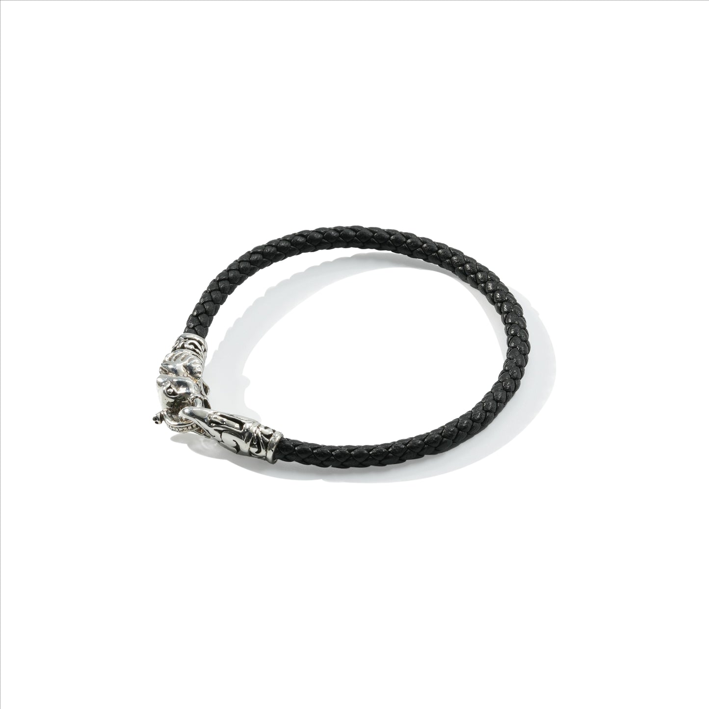 BRACELET LEATHER ELEPHANT HEAD WITH CLASP