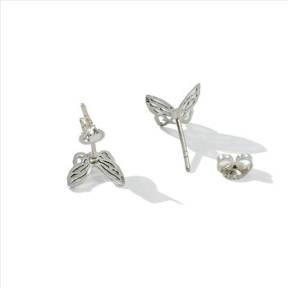 EARRING STUD TINY BUTTERFLY CUT OUT 011-30465