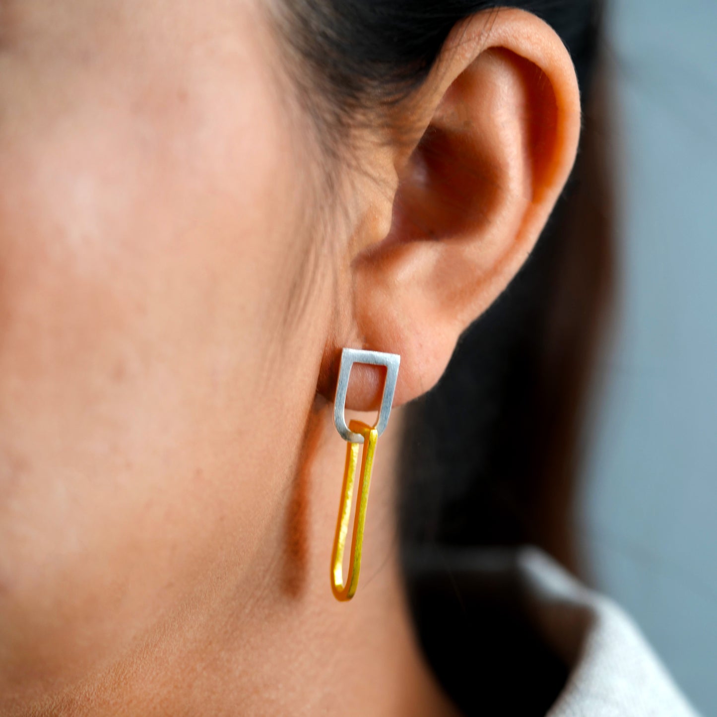 EARRING LINK 18K GOLD PLATED
