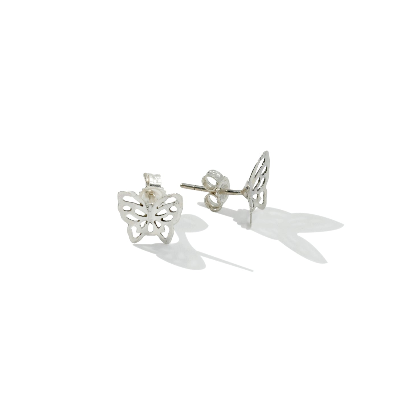 EARRING STUD TINY BUTTERFLY CUT OUT 011-30465